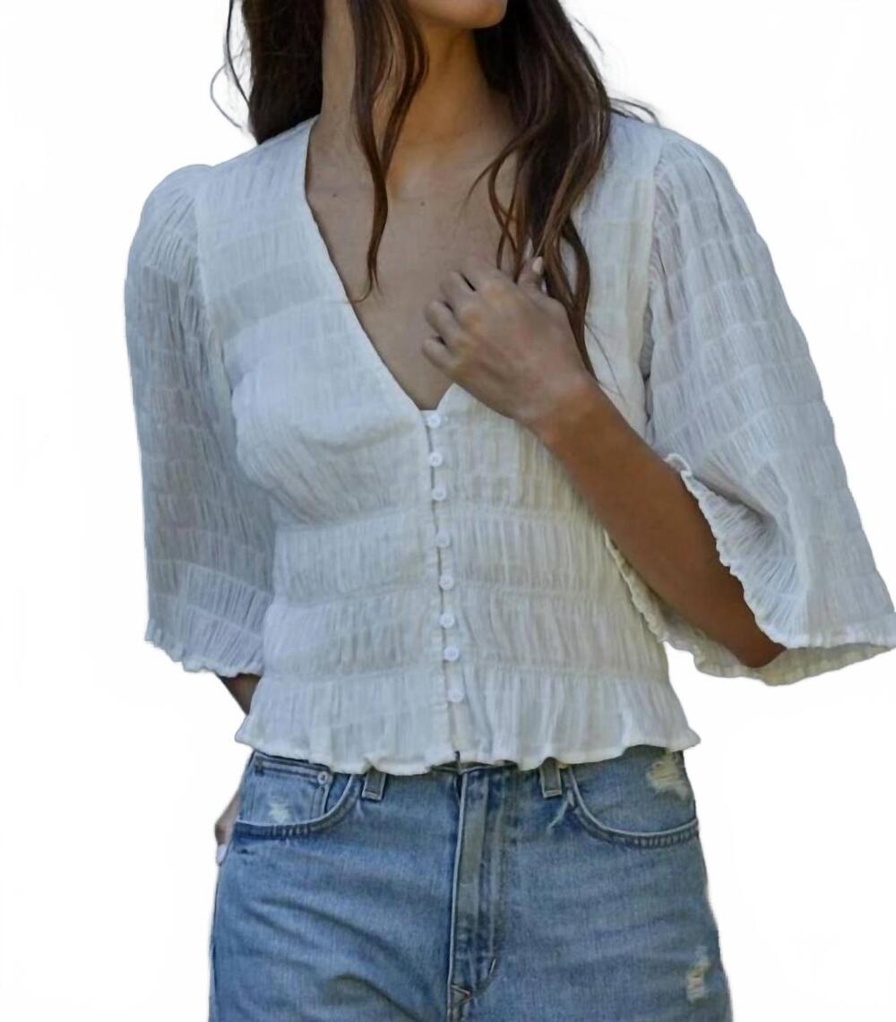 NEW BY TOGETHER phoebe blouse in white